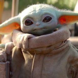 Baby Yoda looking at you meme generator