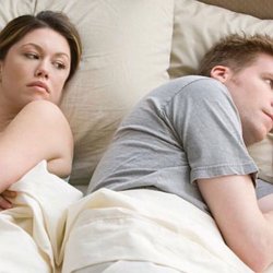 Couple thinking in bed Meme Generator Template