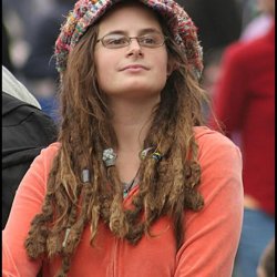 Female College Liberal - Bad Argument Hippie meme generator