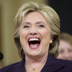 Hillary Clinton Laughs meme generator