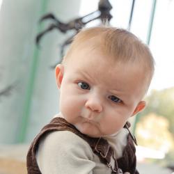 Skeptical Baby meme generator