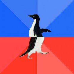 Socially Awkward Awesome Penguin meme generator