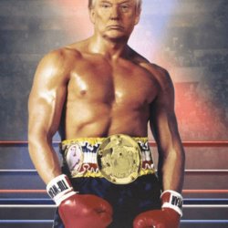 Trump on Rocky's Body meme generator