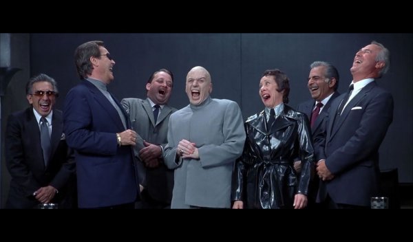 Dr Evil and Henchmen laughing - and then they said