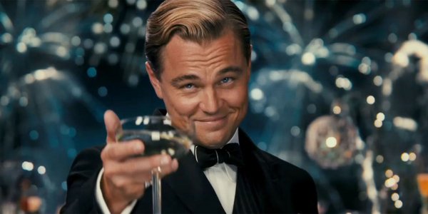 Great Gatsby Reaction - Leonardo DiCaprio Toast