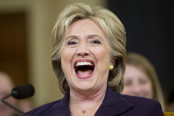 Hillary Clinton Laughs