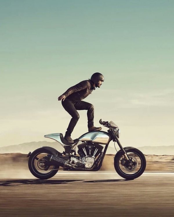 Keanu Reeves Stunt Bike